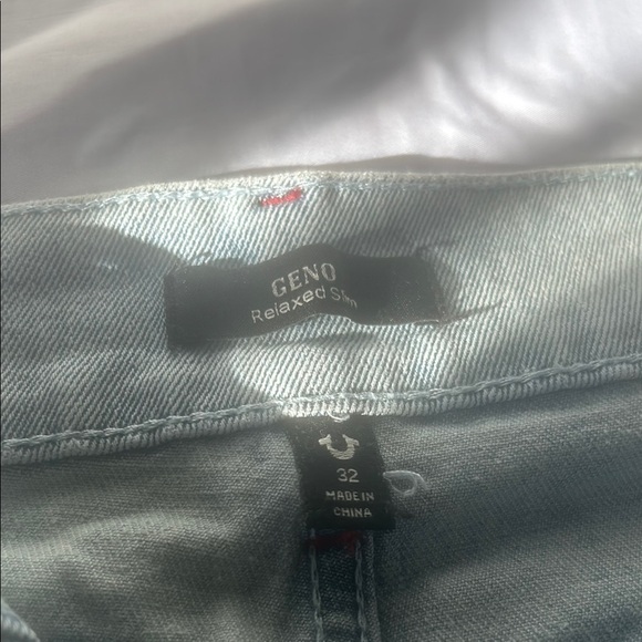 Men's Light Gray Straight Jeans - Picture 2 of 8